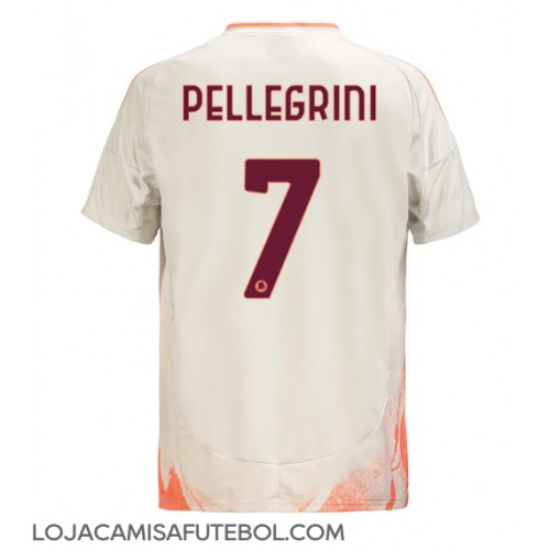 Camisa de Futebol AS Roma Lorenzo Pellegrini #7 Equipamento Secundário 2024-25 Manga Curta